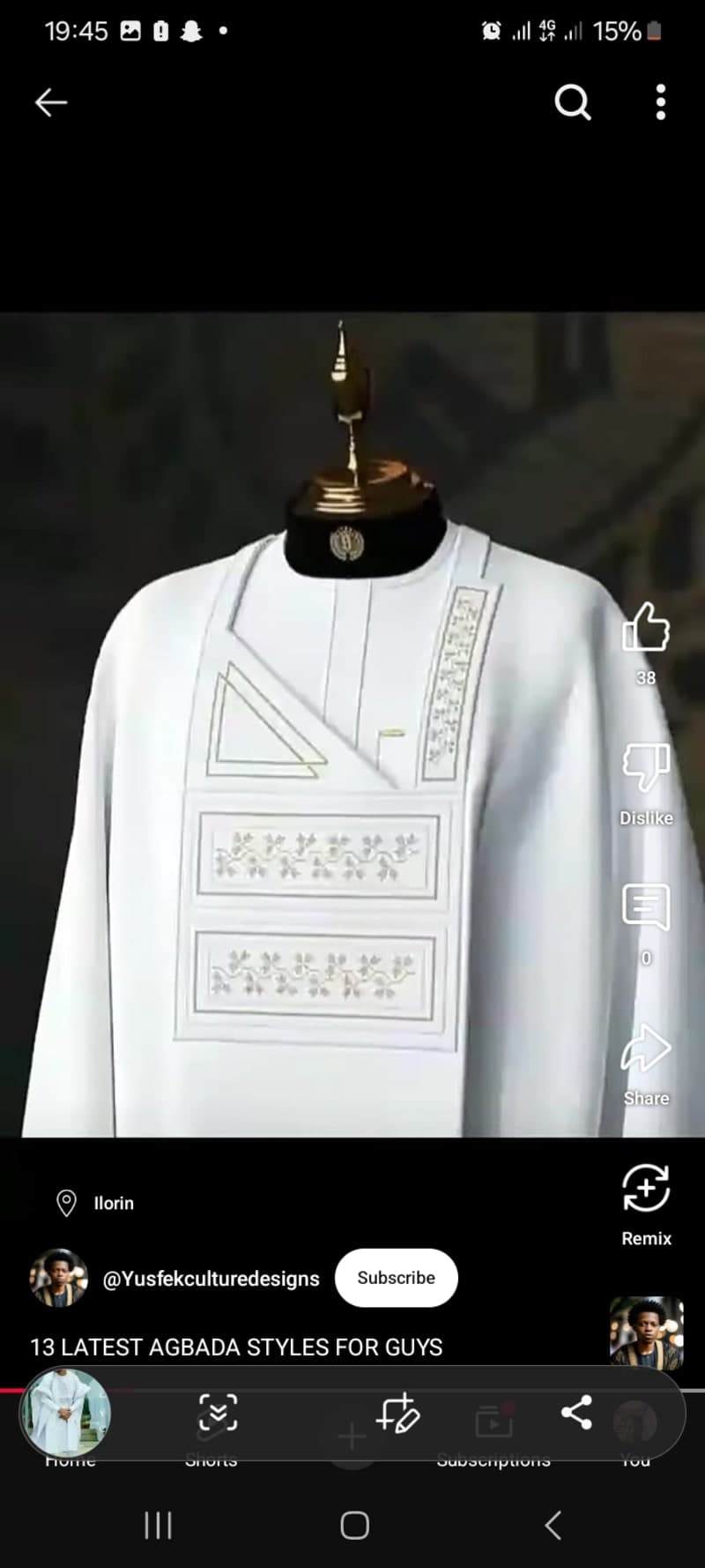 Men wears