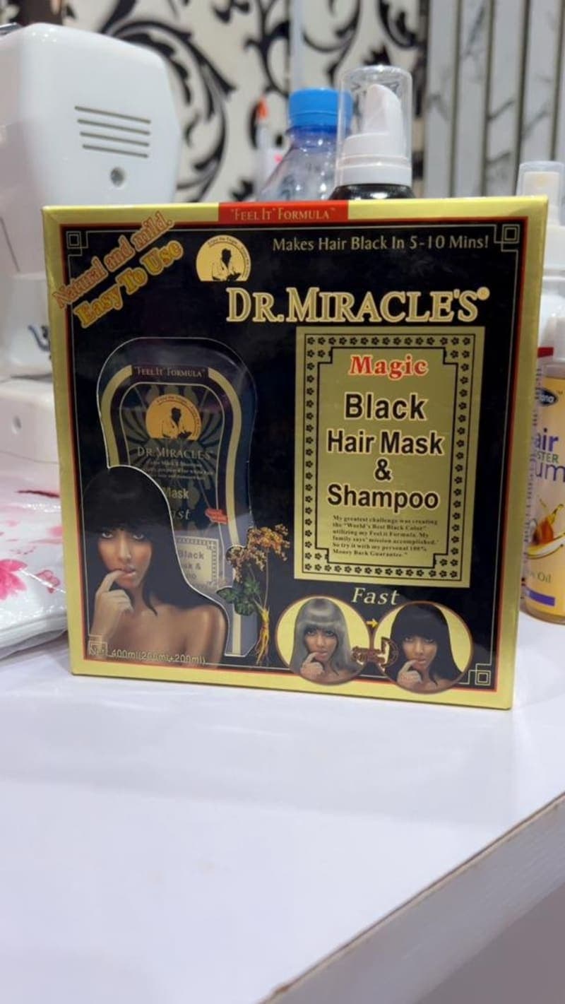 Dr. Miracles Black Hair Mask & Shampoo