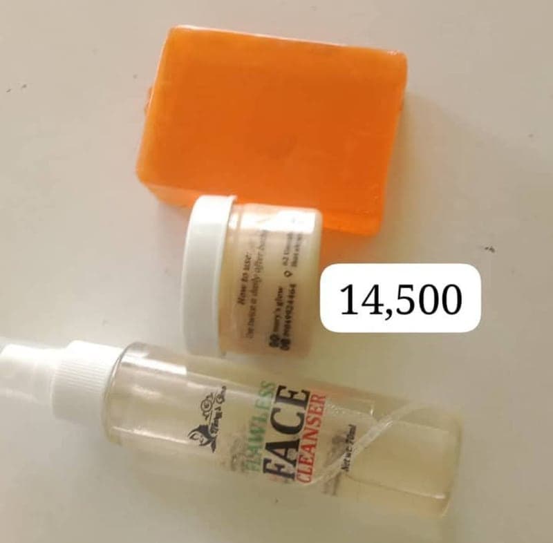 Face Cleanser Set (Soap, Cream, and Spray)