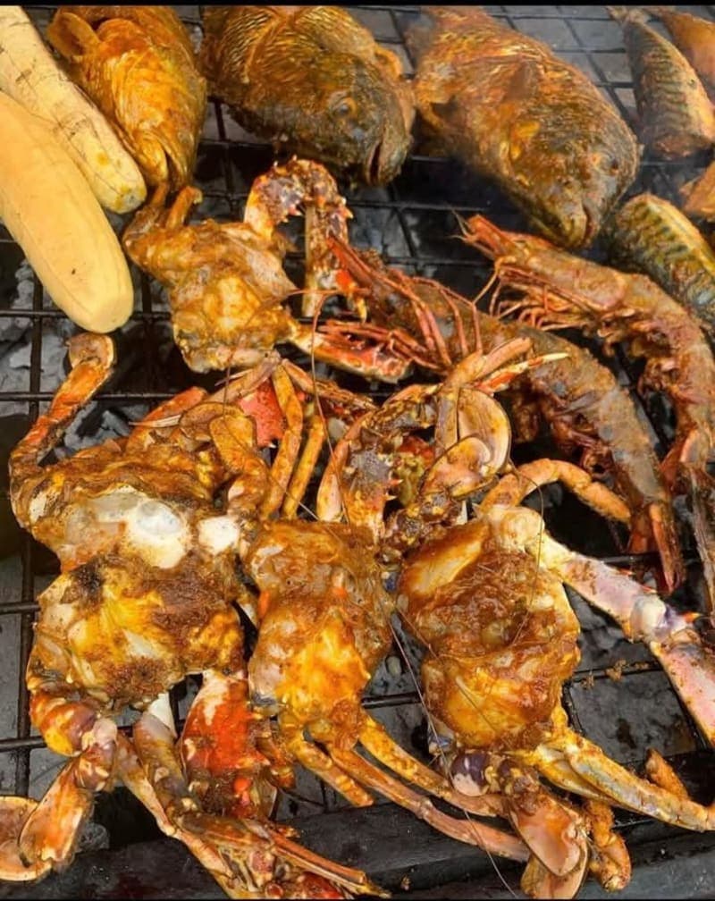 🦐 Juicy prawns, fish