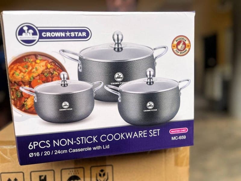 Mc659…Masterchef 6pcs nonstick pot