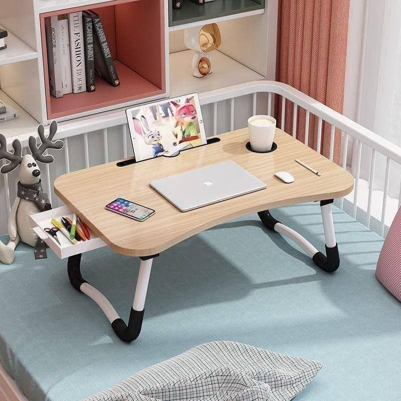 Laptop table with drawer