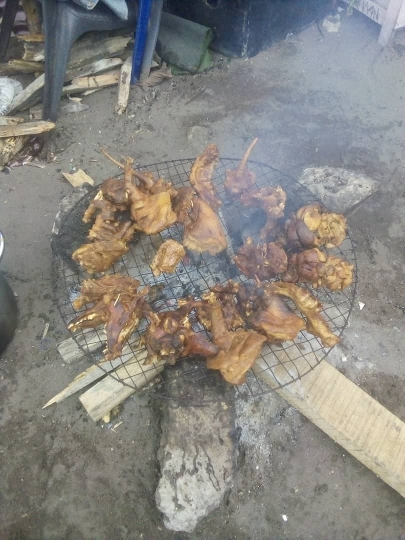 Grilled Bush Meat